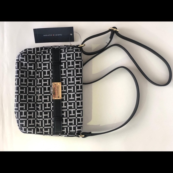 Tommy hilfiger crossbody bag black and gray - Picture 1 of 5